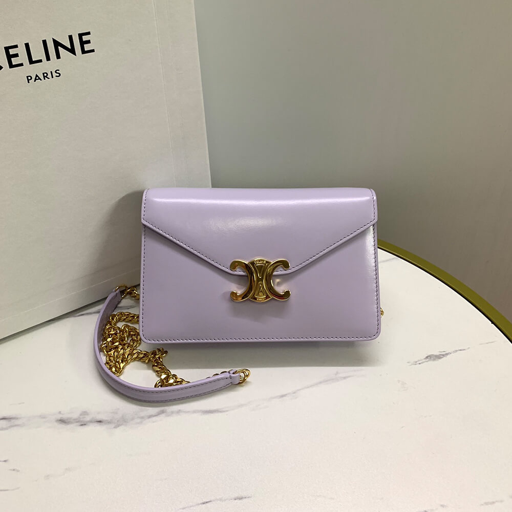 WALLET ON CHAIN MARGO in Shiny calfskin(HIGH-END GRADE)